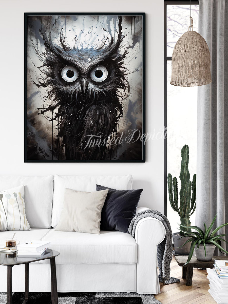 Dark World Owl – Twisted Depiction, image size:900x1200