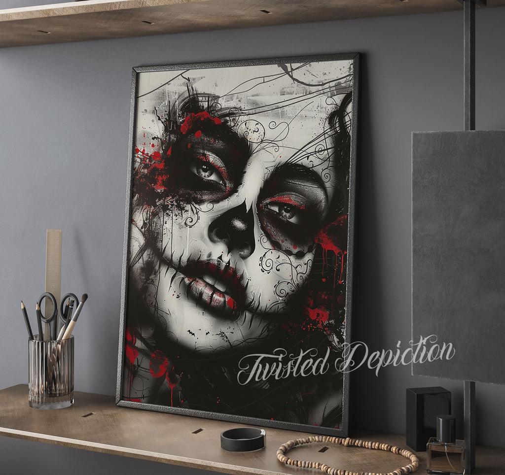 day of the dead fine art painting canada