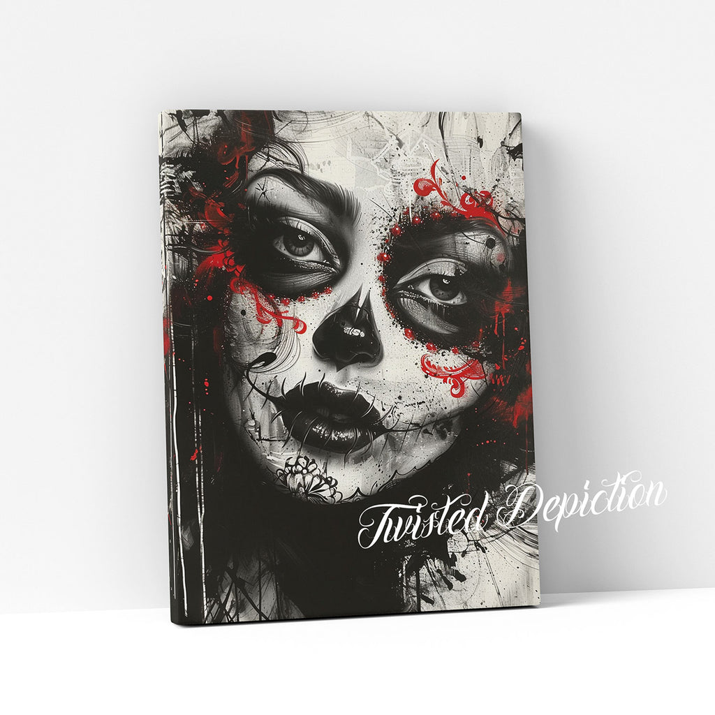 canvas day of dead girl art
