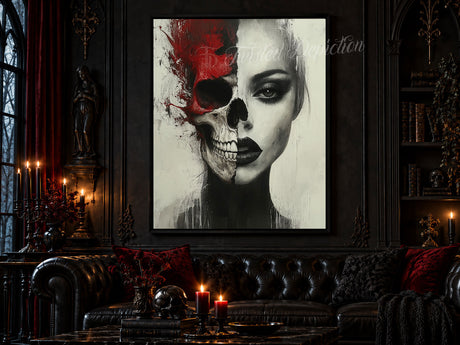 skull womens face art