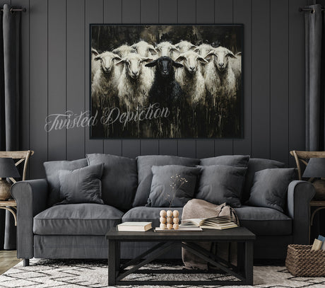 black sheep painting