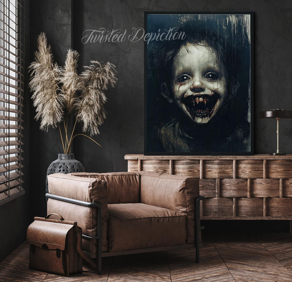 Horror child original art piece