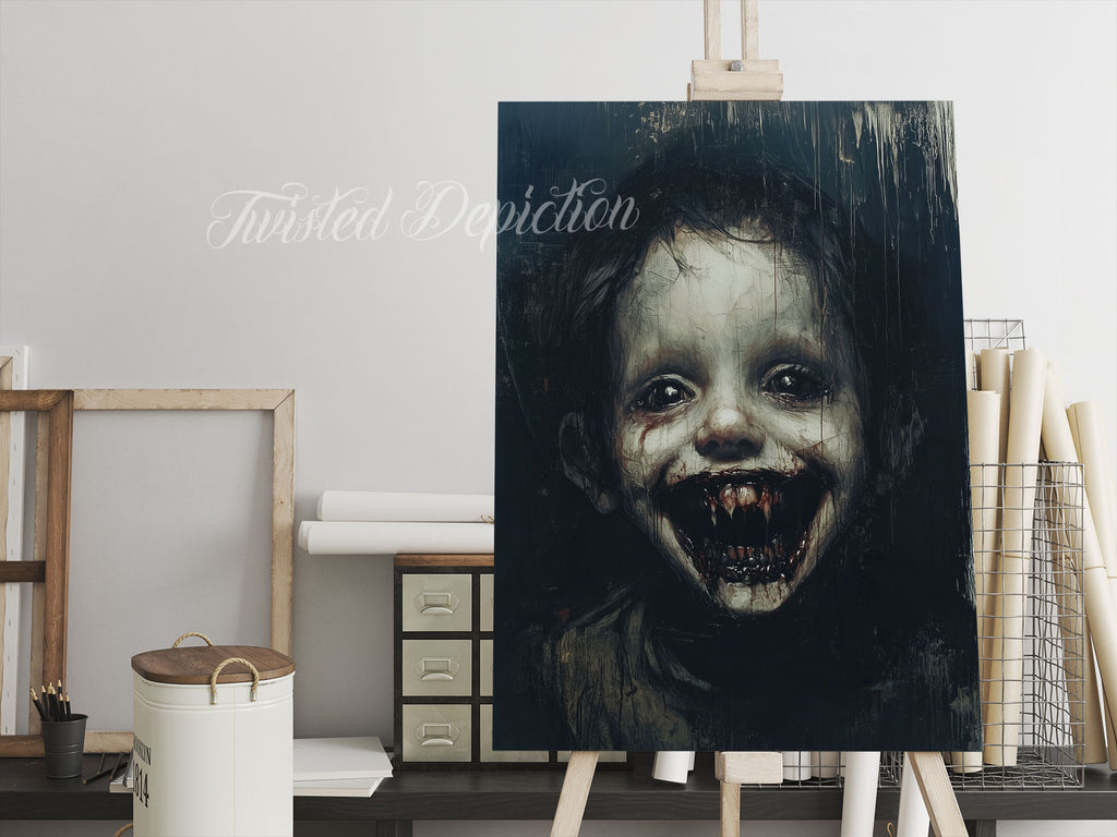 Horror child one-off art piece