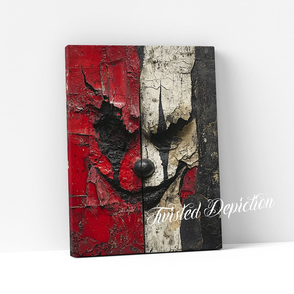 abstract dark clown art