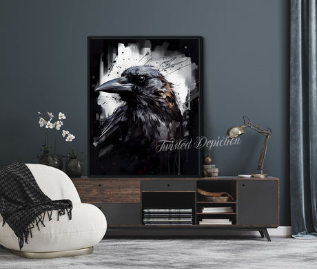 crow painting fine art