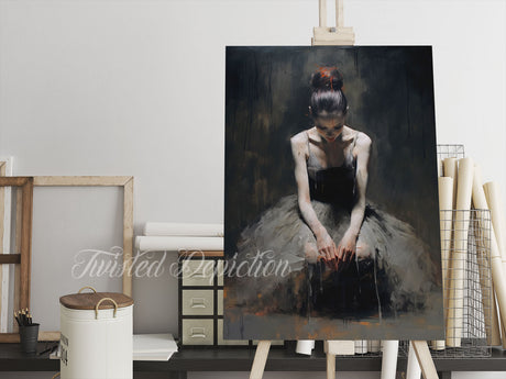 DARK ART BALLERINA PAINTING