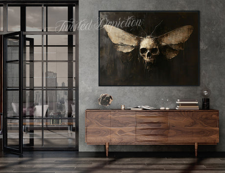 death skull moth art