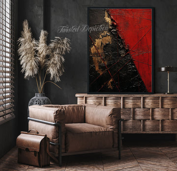 dark art abstract painting, gothic feel
