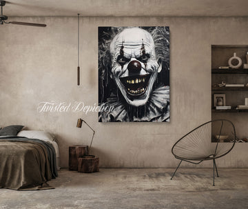 clown horror wall art canada
