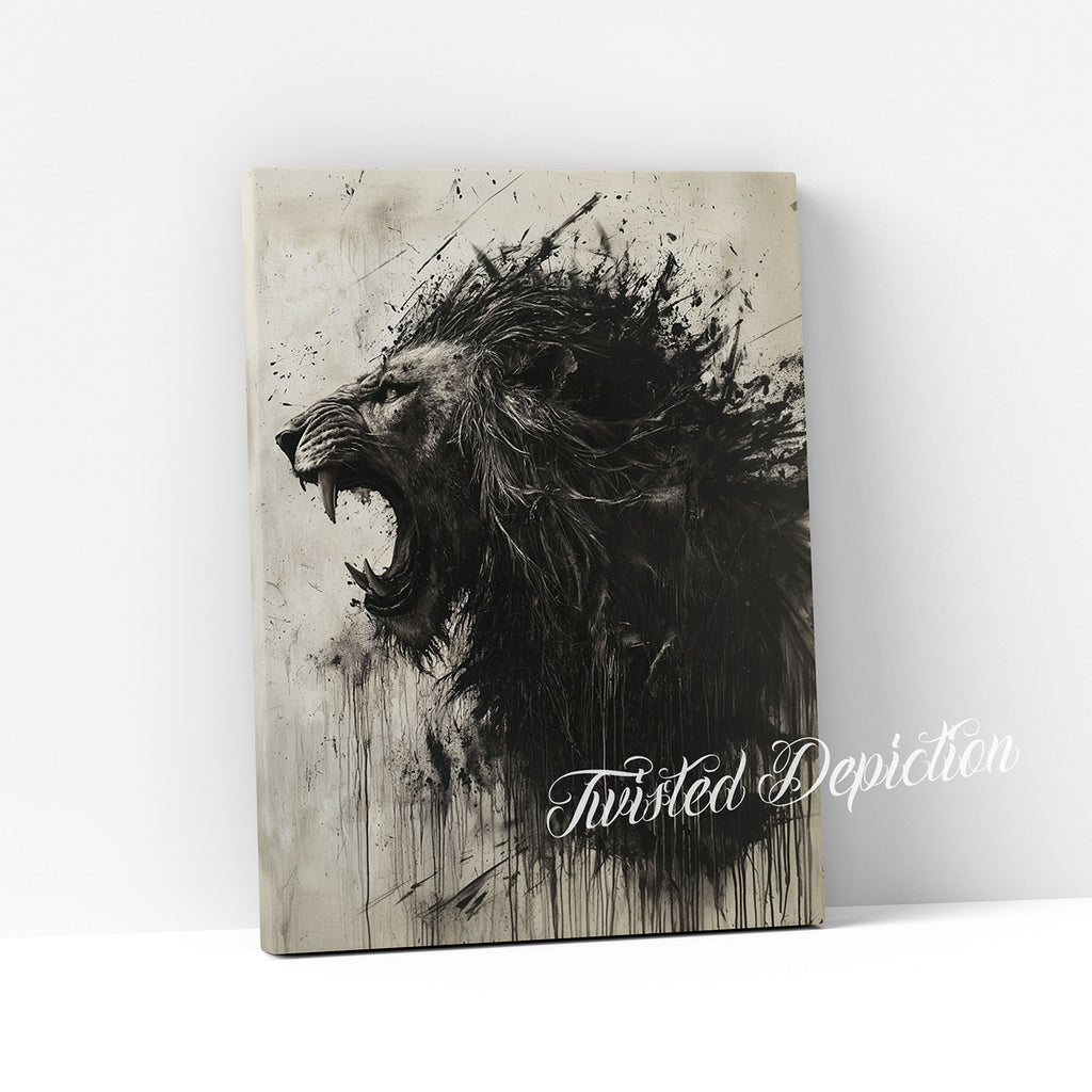 lion canvas art painting