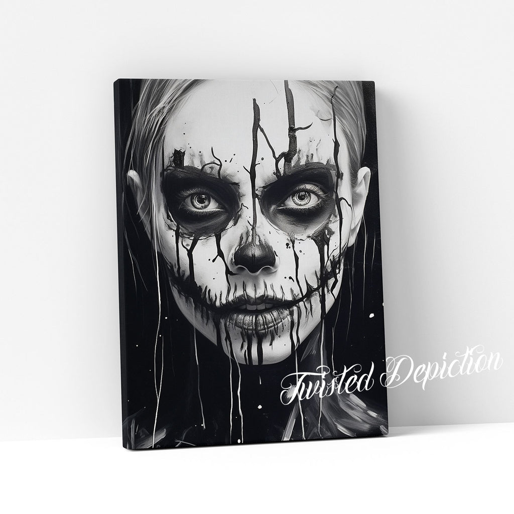 gothic horror girl wall art canada