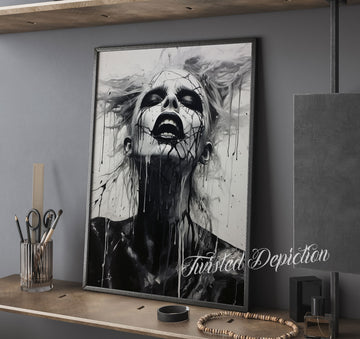 gothic modern wall fine art painting