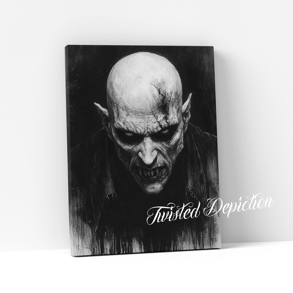 nosferatu vampire painting canvas