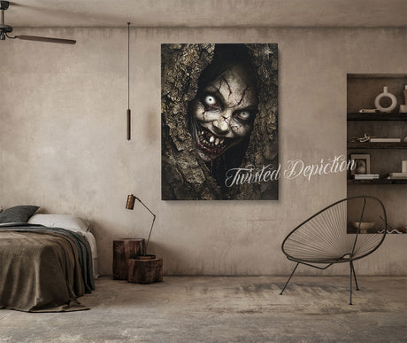 horror creepy canvas wall art
