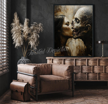 zombie love horror art