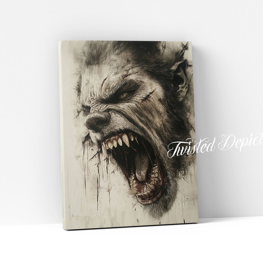 werewolf canvas art