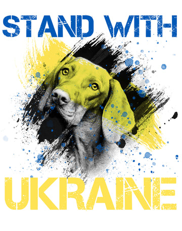 stand with ukraine pet portrait