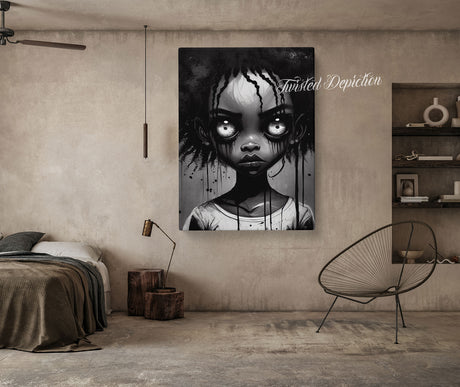 big eyes girl artwork