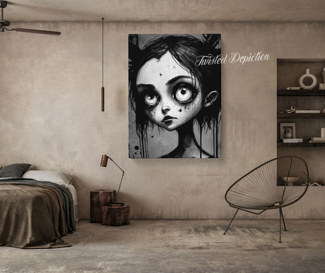 big eye girl artwork