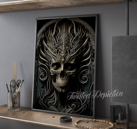 Biomechanical Death Queen art