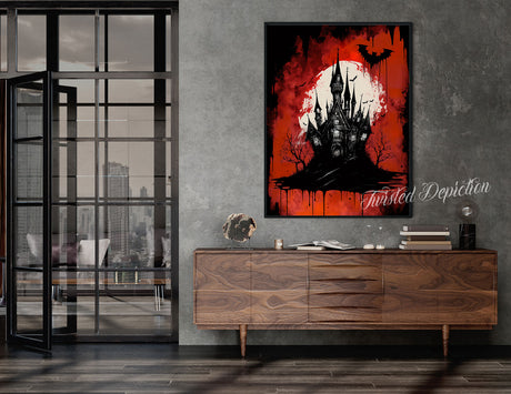 bloody sky castle art