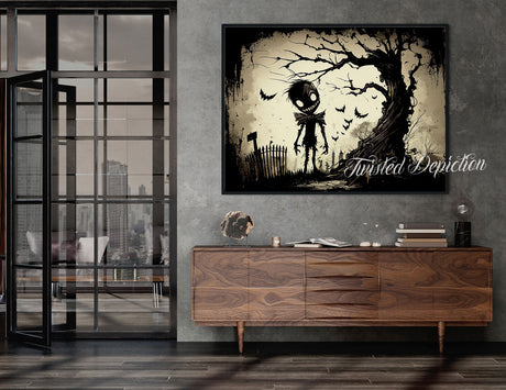 cemetery wall art