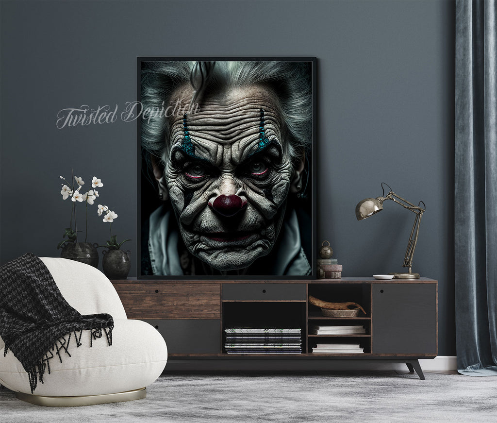 creepy clown art canada