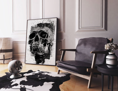 dark skull wall art