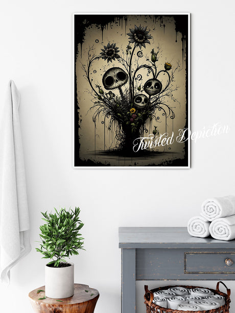 bouquet of evil, wall art