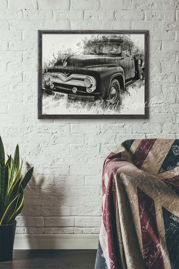 classic ford truck art