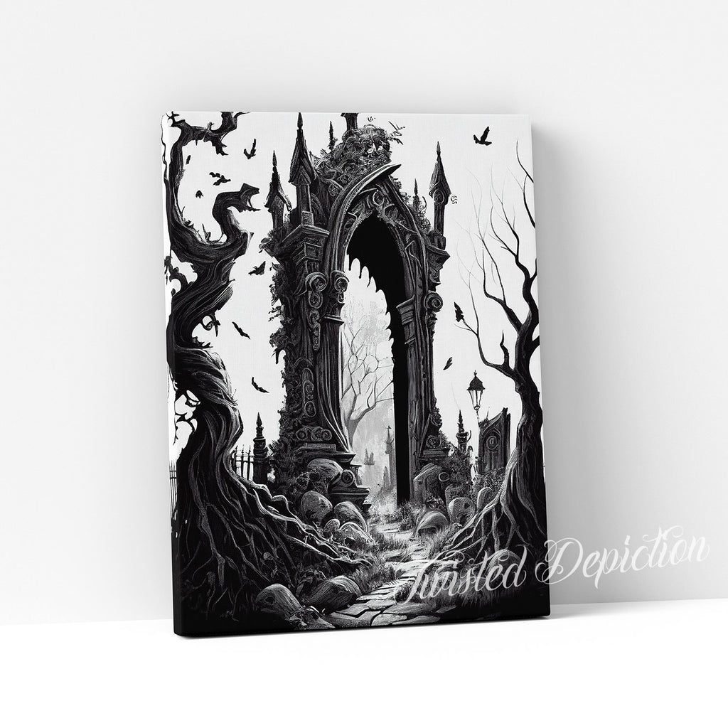 gates of hell canvas art canada