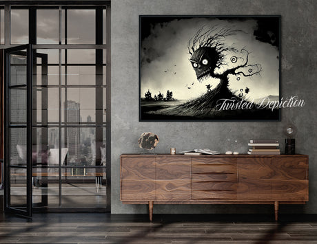 horror art landscape canada