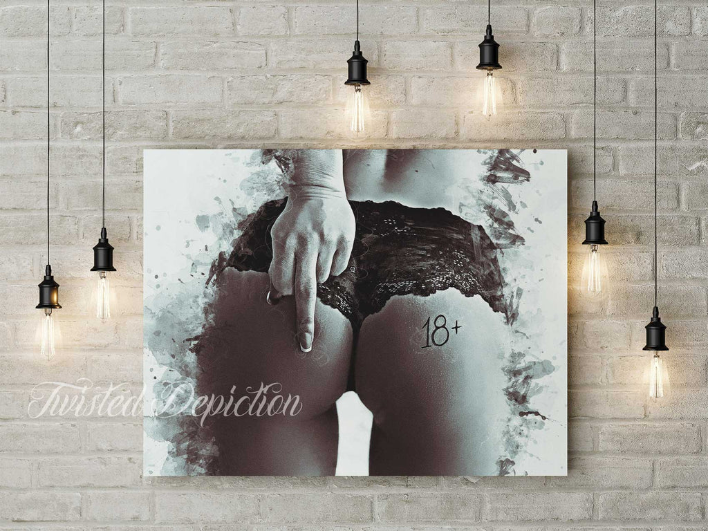 lace panties butt erotic art canada