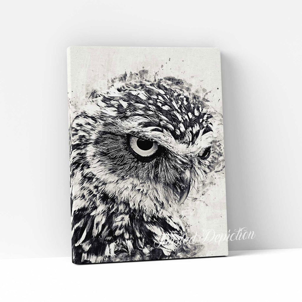 owl canvas art canada