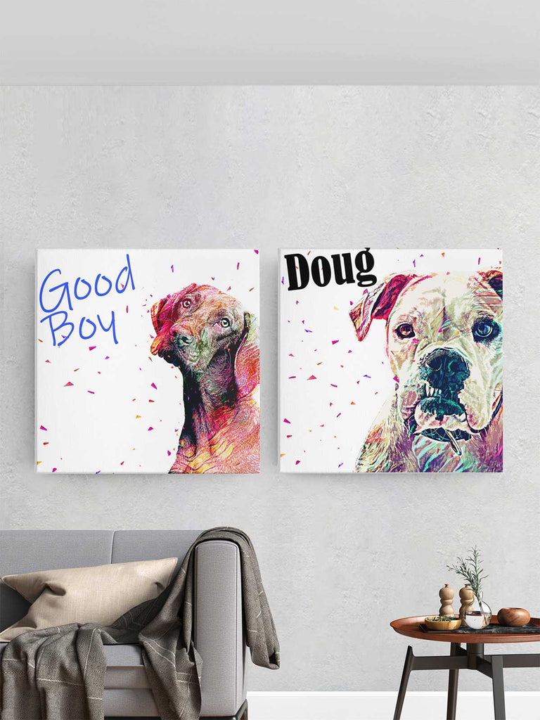 dog pop art portrait