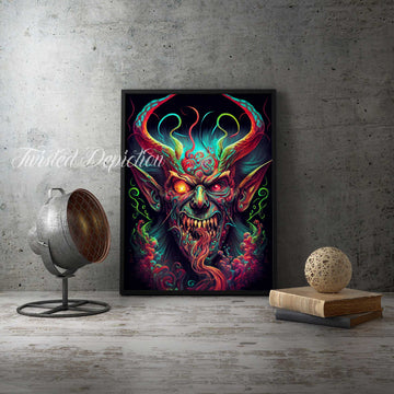 psychedelic demon painting canada