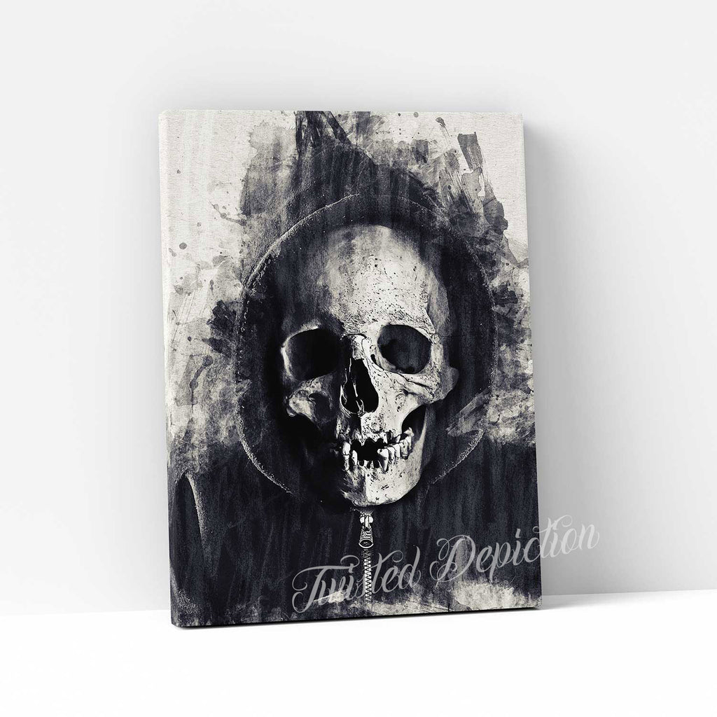 skull grim reaper canvas art canada