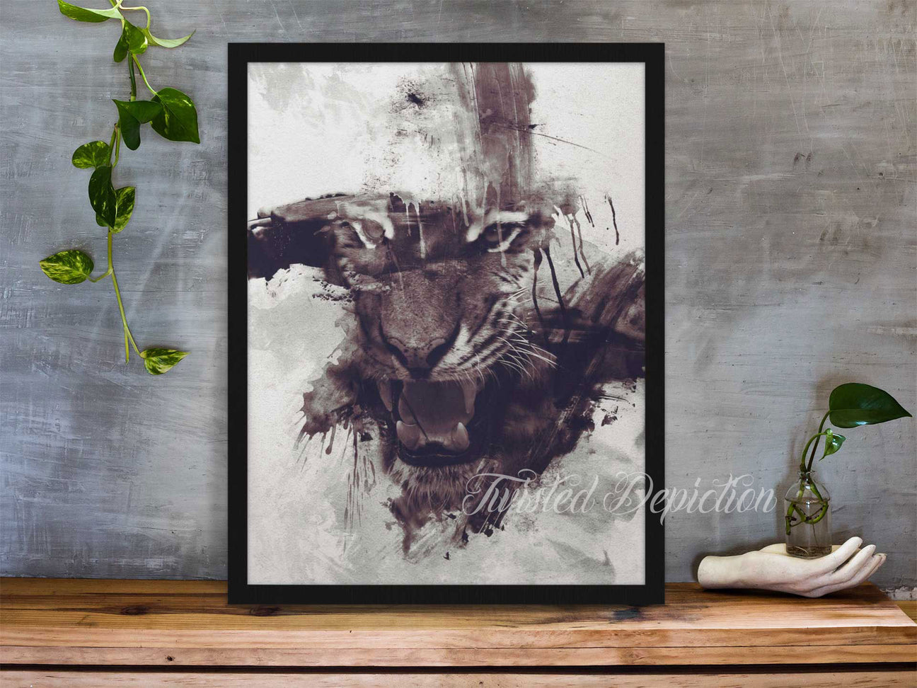tiger abstract art canada