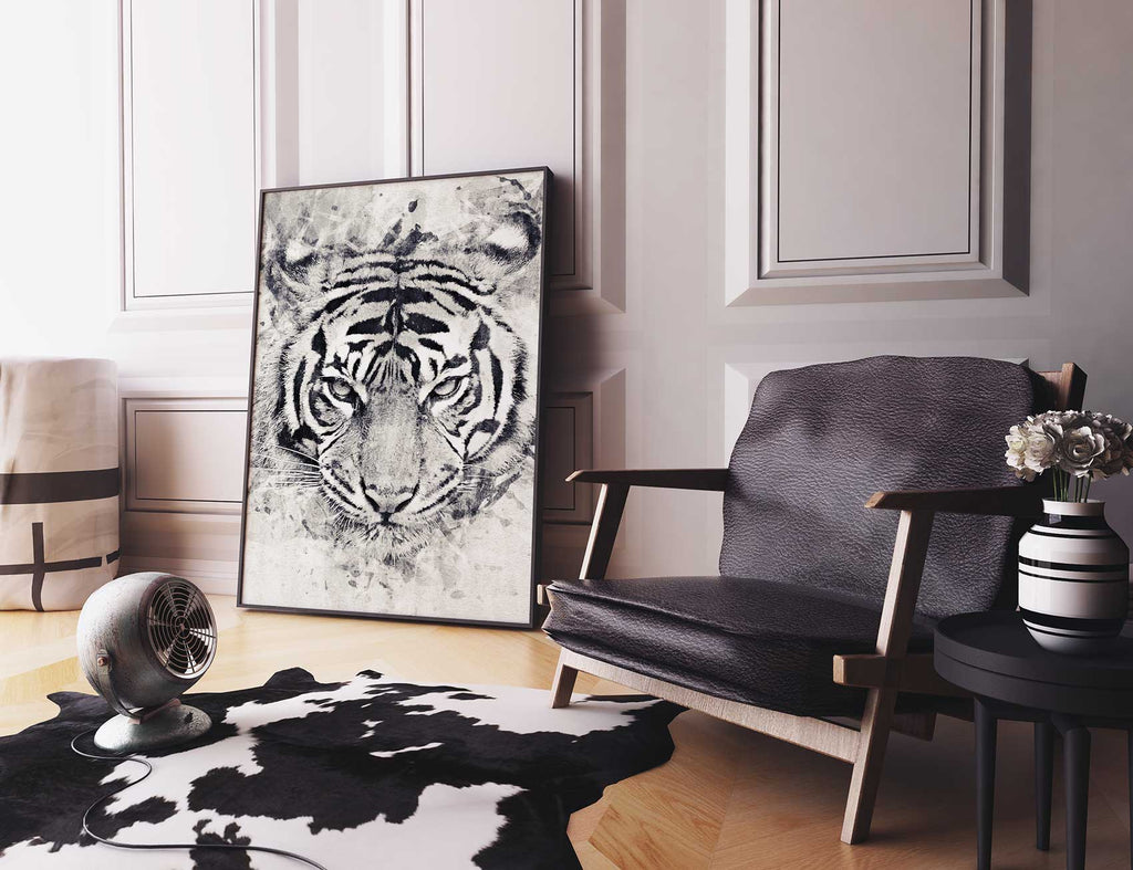 tiger wall art print
